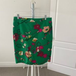 J crew floral pencil skirt